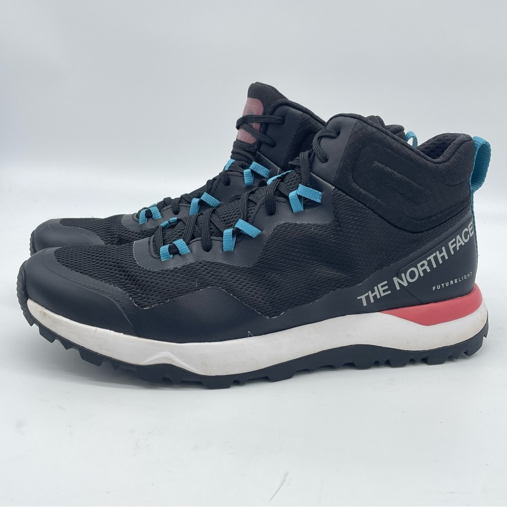 The North Face Black and Blue Hiking Boot Shoes